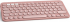 Клавиатура Logitech Pebble 2 Combo, Безжична, QWERTY, 4000 dpi, 2x AAA, USB приемник, Розов снимка 2