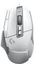 Мишка Logitech G502 X, геймърска, с каел, RGB подсветка, оптиччен сензор, бял цвят снимка 1