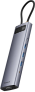 USB Хъб Baseus 11 в 1 StarJoy Metal Glam Series Type-C към HDMI, VGA, USB, RJ45, SD-TF, 3.5мм снимка 3