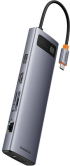 USB Хъб Baseus 11 в 1 StarJoy Metal Glam Series Type-C към HDMI, VGA, USB, RJ45, SD-TF, 3.5мм снимка 4