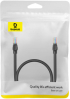 Мрежов кръгъл кабел Baseus RJ45, Cat.5, 0,5 м B00133206111-00 - черен снимка 8
