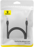 Мрежов кръгъл кабел Baseus RJ45, Cat.5, 1,5 м B00133206111-02 - черен снимка 3