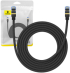 Медна пач корда Baseus B0013320B111-04, 3м, 10 Gbps, Cat. 7, 2х RJ45, Черен снимка 1