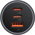 Принадлежност за смартфон Зарядно за кола Baseus Golden Contactor Pro с 2x USB-C, 1x USB, 65W C00035202841-00 снимка 7