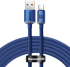 Кабел Baseus Crystal Shine USB Type A към USB Type C 100W 2м CAJY000503 - син снимка 2