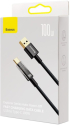 Кабел Baseus CATS000201 USB към USB Type C 100W 1м - черен снимка 6