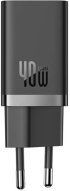 Принадлежност за смартфон Зарядно устройство Baseus GaN 5, 2x USB-C, 40W, 220V, Trickle Charging, Черен снимка 3