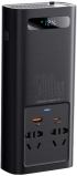 Инвертор Baseus 150W 12V , 500W 220V, 2x AC, USB Type-C, USB-A, 2.5A, 5V, 9V, 12V, Черен снимка 3