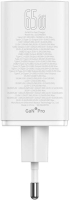 Принадлежност за смартфон Baseus GAN6 Pro, 2x USB Тype C + 2x USB Type A, 65W, Бял снимка 6
