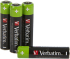 Батерия Verbatim RECHARGEABLE BATTERY AAA 4 PACK - HR03 снимка 3