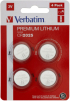 Батерия Verbatim LITHIUM BATTERY CR2025 3V 4 PACK снимка 1