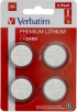 Батерия Verbatim LITHIUM BATTERY CR2450 3V 4 PACK снимка 1