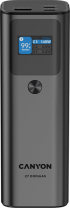 Външна батерия Canyon PB-2010, 27000 mAh, 97.2Wh, 5 A, 140 W, LCD дисплей, Черен снимка 1