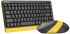 A4Tech Fstyler F1110, клавиатура с мишка, безжични wireless, БДС, мембранни клавиши, черен-жълт снимка 3