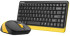 A4Tech Fstyler F1110, клавиатура с мишка, безжични wireless, БДС, мембранни клавиши, черен-жълт снимка 4