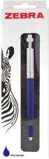 Zebra Химикалка 901, метална, в кутия, 0.7 mm, синя снимка 2