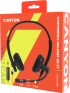 Слушалки CANYON HS-07, Super light weight conference headset 3.5mm stereo, черни снимка 6