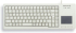 Жична индустриална клавиатура CHERRY G84-5500 XS с тъч пад, бяла снимка 1