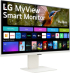 Монитор LG 32SR85U-W, 31.5" 4K UHD, IPS, Web cam, AG, 5ms, 400cd/m2, Type-C, HDMI, Бял снимка 5
