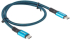Кабел/адаптер Lanberg USB-C(M) -- USB-C (M) 4.0 cable 0.5m 100W 8K 30Hz Black-Blue снимка 2