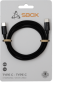 SBOX TYPEC-1-B, Кабел USB TYPE C M, USB TYPE C M, 60W, 1м, Черен снимка 2