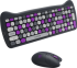 Клавиатура CANYON HSET-W6 EN Keyboard+Mouse Kitty Edition AAA+АА Wireless Violet снимка 4
