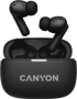 Слушалки CANYON headset OnGo TWS-10 ANC+ENC, черни снимка 1