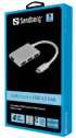 USB-C джобен хъб 4xUSB  снимка 2