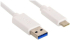 USB-C към USB-A кабел | Бял | 1м  снимка 2