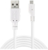 MicroUSB кабел за синхронизиране и зареждане | Бял  снимка 1