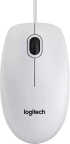 МИШКА LOGITECH B100 - Жична - Бяла - PN 910-003360 снимка 1