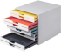Продукт Durable Бокс за документи Varicolor, с 10 чекмеджета , бял снимка 3