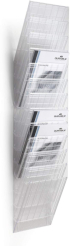 Канцеларски продукт Durable Поставка за стена Flexiboxx, вертикална, 12 x A4, прозрачна снимка 2