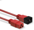 LINDY LNY-30124 : Кабел захранващ IEC C19 to IEC C20 , 16A, 3м, червен снимка 3