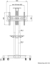 Стойка за телевизор Neomounts Mobile Flat Screen Floor Stand (32-75") снимка 5