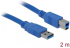 Кабел Delock USB-A - USB-B, 2m снимка 2