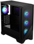 Кутия MSI MAG FORGE 320R AIRFLOW, Mid Tower, ATX, Прозрачен капак, Черен снимка 2