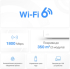 Безжична Wi-Fi 6 Mesh система Mercusys Halo H70X(2-pack) AX1800 снимка 3