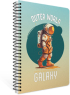 Канцеларски продукт Тетрадка Galaxy, А4, бяла хартия, малки квадратчета, PP корица, със спирала, 80 листа снимка 3