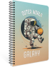 Канцеларски продукт Тетрадка Galaxy, А4, бяла хартия, малки квадратчета, PP корица, със спирала, 80 листа снимка 5