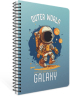 Канцеларски продукт Тетрадка Galaxy, А4, бяла хартия, малки квадратчета, PP корица, със спирала, 80 листа снимка 8