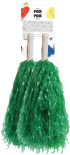 Помпони за мажоретки, 80 g, зелени, 2 броя снимка 2
