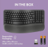 Клавиатура LOGITECH Wave Bluetooth ergonomic keyboard - GRAPHITE - US INT'L снимка 14