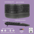 Клавиатура LOGITECH Wave Bluetooth ergonomic keyboard - GRAPHITE - US INT'L снимка 10