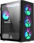 Кутия Montech X3 GLASS, Mid-tower Case, TG, 6 fixed RGB Fans, Черен снимка 1