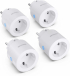 Контакт Sharp SGPH01EW4P - WiFi Smart Plug - 4 пакета, 802.11 b-g-n (2,4 GHz), бял снимка 1