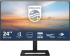 Монитор Philips 24E1N1300AE, 23.8" FHD, IPS, 100 Hz, USB Type-C, HDMI, 1 ms, Матов, Черен снимка 2