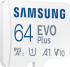 Samsung 64GB micro SD Card EVO Plus with Adapter, Class10, Transfer Speed up to 160MB-s снимка 3
