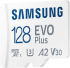 Samsung 128GB micro SD Card EVO Plus with Adapter, Class10, Transfer Speed up to 160MB-s снимка 2