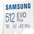Samsung 512GB micro SD Card EVO Plus with Adapter, UHS-I interface, Read Speed до 160MB-s снимка 2